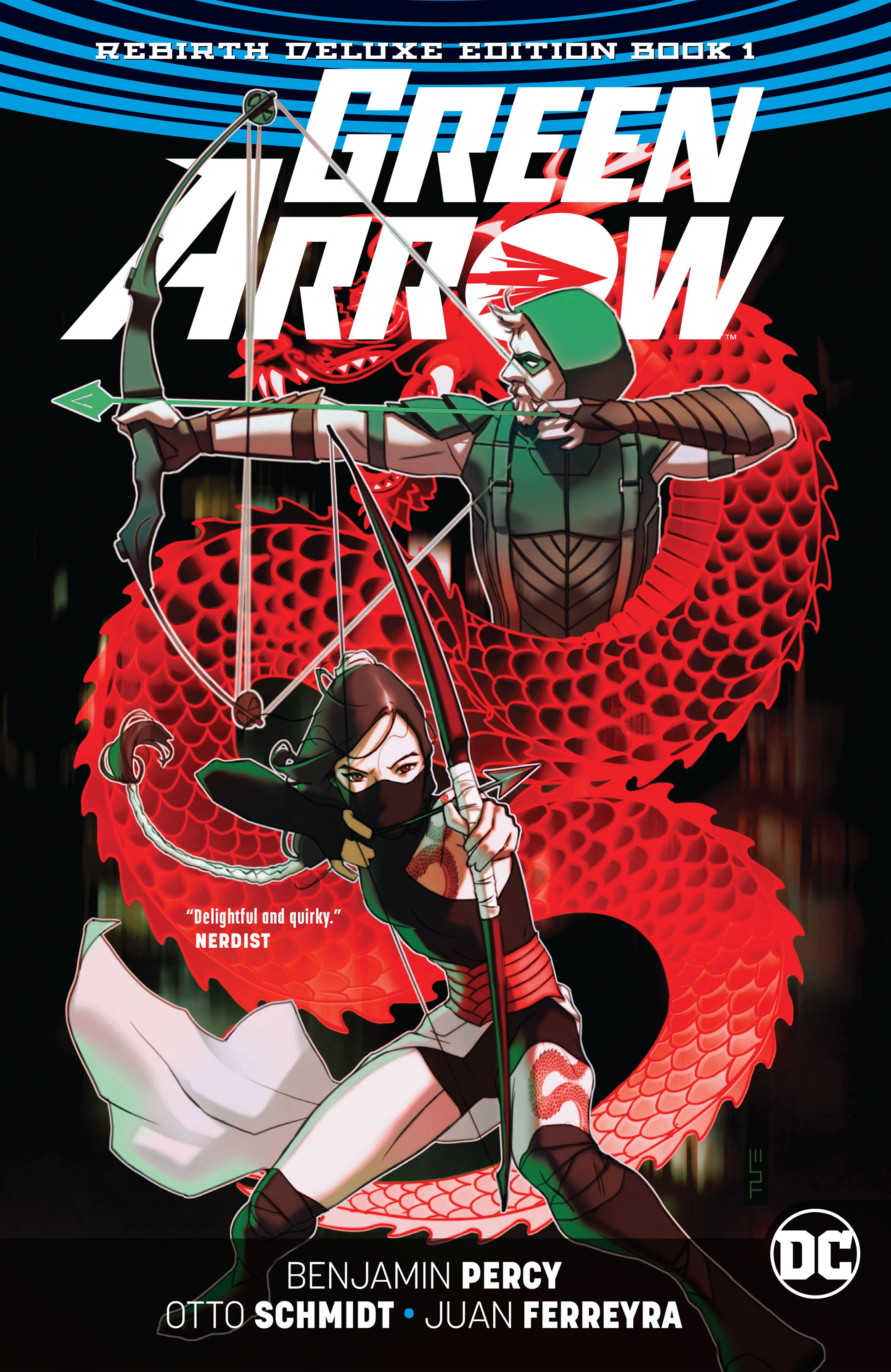 Green Arrow: The Rebirth Deluxe Edition Book 1 (DC, 2018) cover